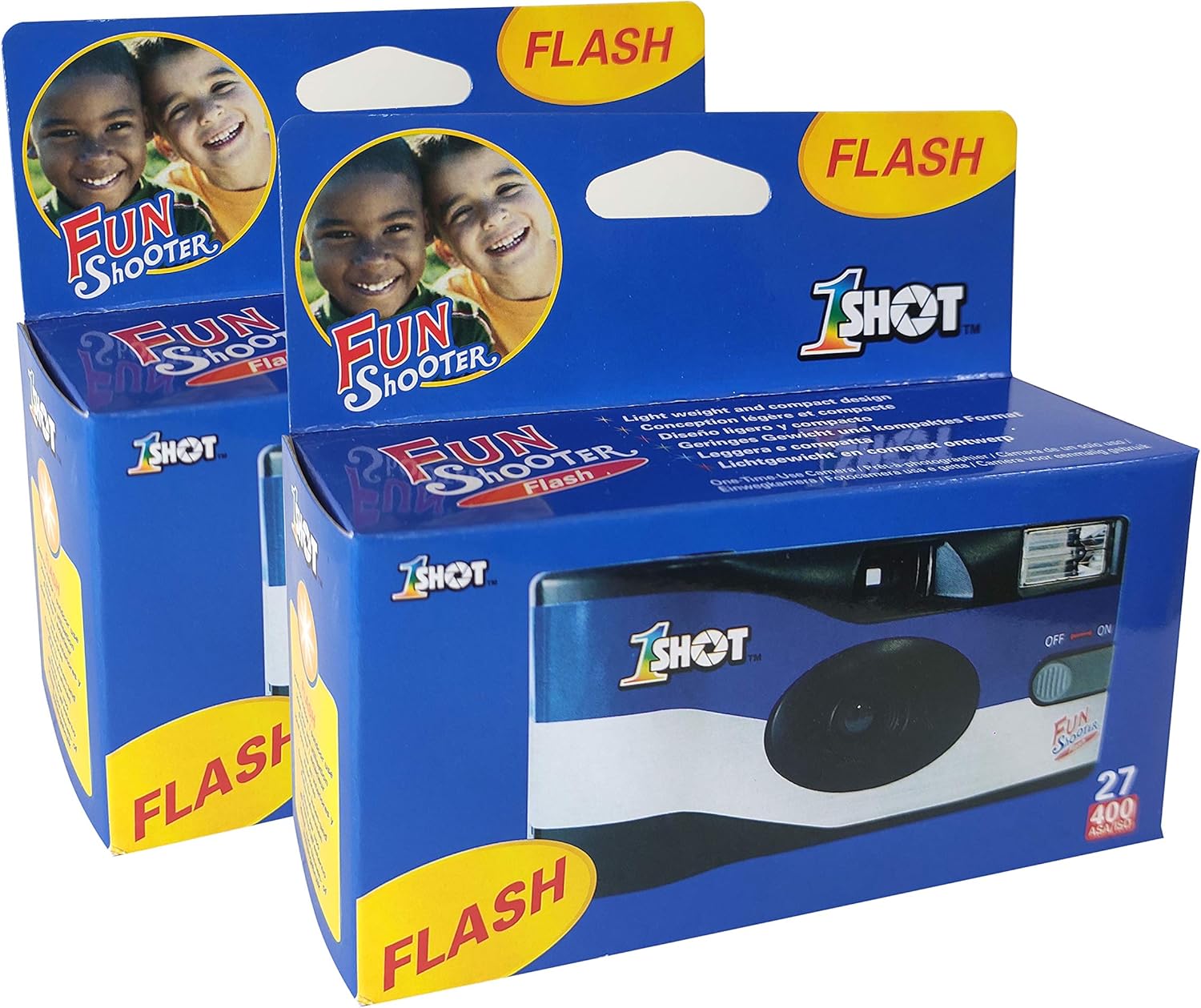 1 Shot Disposable Camera – 35mm One-Time-Use Camera – Single Use Camera with Flash – ASA/ISO 400 Color Film – 27 Exposures – Film Camera Disposable for Party, Wedding, Travel – 2-Pack - Image 9