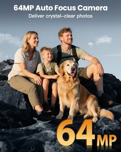 4K Digital Camera for Photography, WiFi 64MP 180° Flip Screen 3" Autofocus Vlogging Camera for YouTube, 16X Zoom Compact Point and Shoot Cameras for Beginner with 32GB Card, 2 Batteries - Image 3