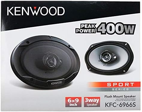 Kenwood KFC-6966S, Sport Series 6x9" 2-Way Coaxial Full Range Car Speakers, 400W - Image 7