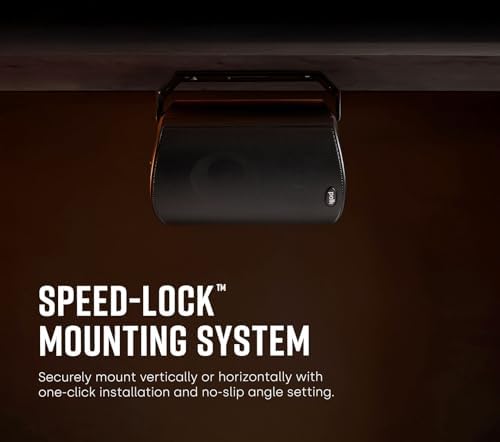 Polk Audio Atrium 4 Weatherproof Outdoor Speakers with Powerful Bass (Pair, Black), All-Weather Durability, Broad Sound Coverage, Speed-Lock Mounting System - Image 3