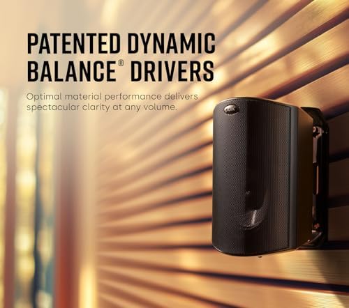 Polk Audio Atrium 4 Weatherproof Outdoor Speakers with Powerful Bass (Pair, Black), All-Weather Durability, Broad Sound Coverage, Speed-Lock Mounting System - Image 4